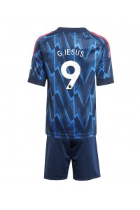 Arsenal Gabriel Jesus #9 Jalkapallovaatteet Lasten Vieraspeliasu 2025-26 Lyhythihainen (+ Lyhyet housut)